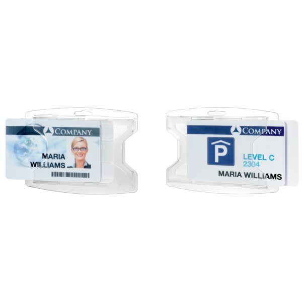 DURABLE Ausweishalter "reXycle", für 2 Karten, transparent