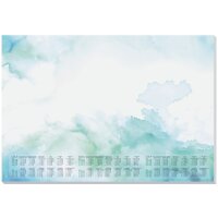 sigel Sous-mains bloc papier Watercolor Sea, 595 x 410 mm