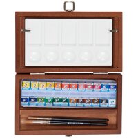 ROYAL TALENS Van Gogh Holzkasten-Set Aquarell, 24er Set