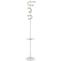 UNiLUX Portemanteau STUDIO, hauteur: 1.750 mm, blanc/hêtre