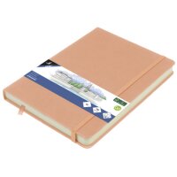kangaro Carnet de croquis, couverture PU rigide, A6, ocre