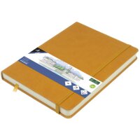 kangaro Carnet de croquis, couverture PU rigide, A6, ocre