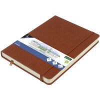 kangaro Carnet de croquis, couverture PU rigide, A6, ocre
