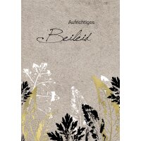 CACTUS Trauerkarte "Blätter"