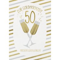 CACTUS Hochzeitskarte Silberhochzeit Herzen