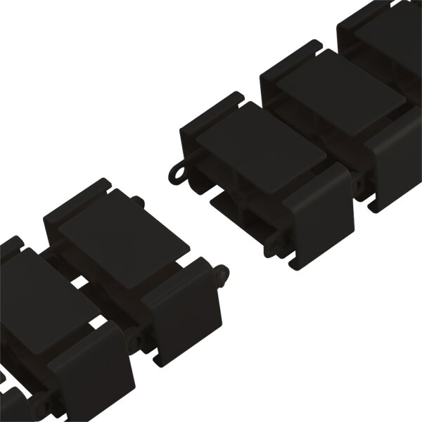 LogiLink Kabelkanal mit Tischklemme & Standfuss, schwarz