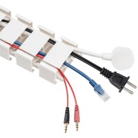 LogiLink Kabelkanal mit Tischklemme & Standfuss, schwarz