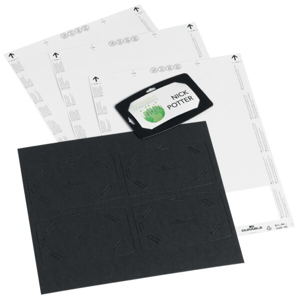 DURABLE Porte-nom en papier recyclé, 54 x 90 mm