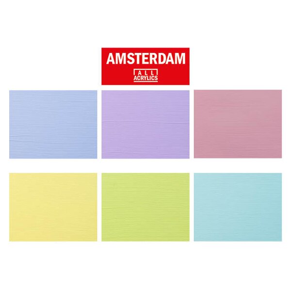 ROYAL TALENS Peinture acrylique AMSTERDAM Pastel, 6 x 20 ml
