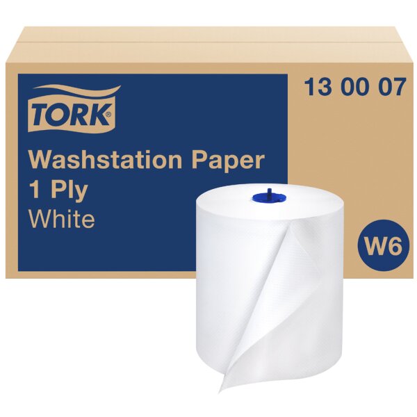 TORK Mehrzweck-Putzrolle, 1-lagig, weiss, 250 m