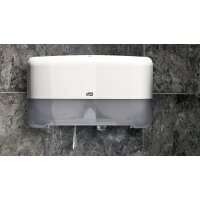 TORK Doppelrollen-Toilettenpapier-Spender ELEVATION, weiss
