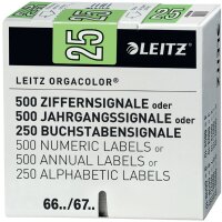 LEITZ Jahressignal Orgacolor "25", auf Rolle,...