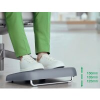 LEITZ Fussstütze, höhenverstellbar, dunkelgrau