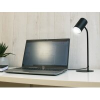 UNiLUX Lampe de bureau à LED KATZ, sur pied, noir