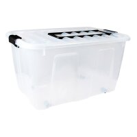 plast team Boîte de rangement HOME BOX, roulettes...