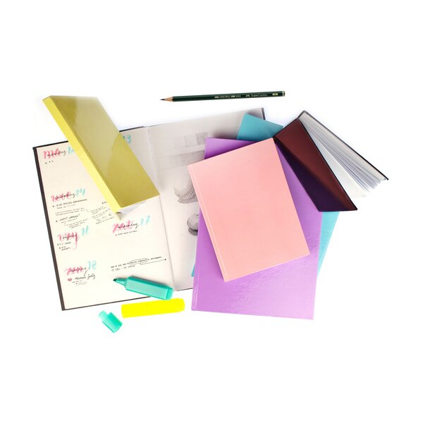 kangaro Cahier de croquis, 160 pages, A5, jaune pastel