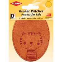 KLEIBER Applikation "Tiger", orange, 2er Blister