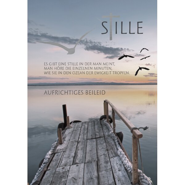 CACTUS Trauerkarte "Fliegende Pusteblumen"