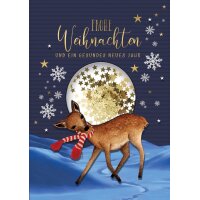 CACTUS Weihnachtskarte Reh