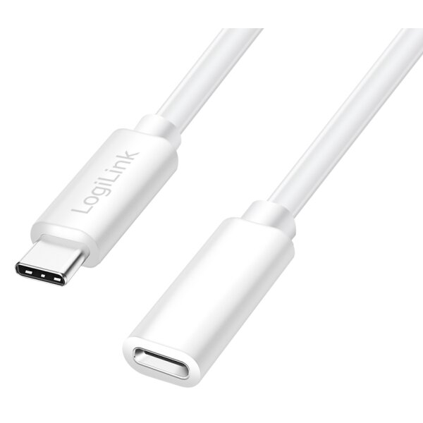 LogiLink Rallonge USB 2.0, 2 m, blanc