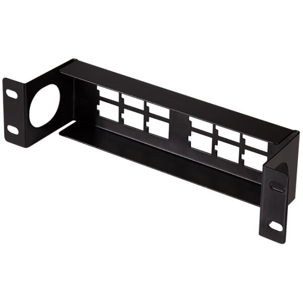 LogiLink 10" Keystone Patch Panel, 12-Port, schwarz