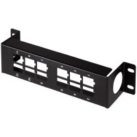 LogiLink 10" Keystone Patch Panel, 12-Port, schwarz