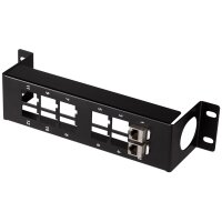 LogiLink 10" Keystone Patch Panel, 12-Port, schwarz