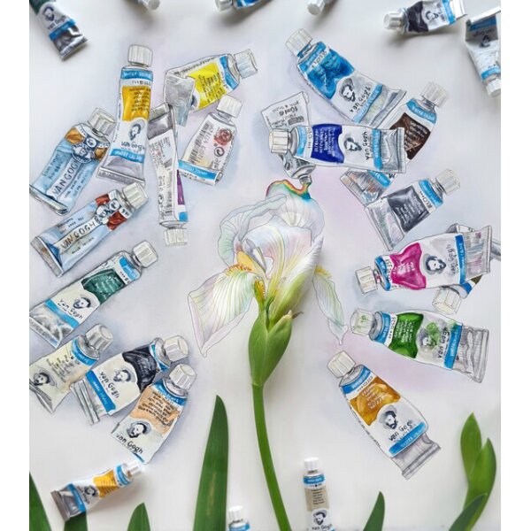 ROYAL TALENS Van Gogh Kit daquarelle, set de 12