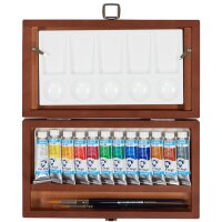 ROYAL TALENS Van Gogh Holzkasten-Set Aquarell, 12er Set