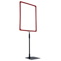 METO Rahmenständer, DIN A3, rot, inkl. Rahmen