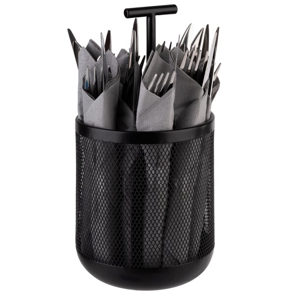 APS Besteckbeh&auml;lter DART, aus Metall, schwarz