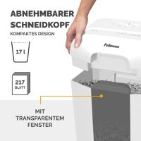 Fellowes Aktenvernichter Powershred LX50, weiss