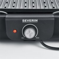 SEVERIN Grill de table PG 8556, avec plaque, noir