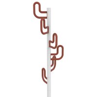 UNiLUX Portemanteau CALIFORNIA, (H) 1.750 mm, blanc/vert