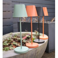 UNiLUX Lampe de table LED rechargeable AVA, sur pied, brique