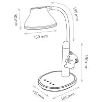 Hansa Lampe de bureau à LED Twinkel, pied, rose...