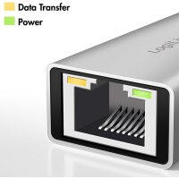 LogiLink Adaptateur réseau Ethernet USB vers RJ45, gris
