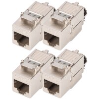 DIGITUS Module Keystone, cat. 8.1, blindé, pack de 4