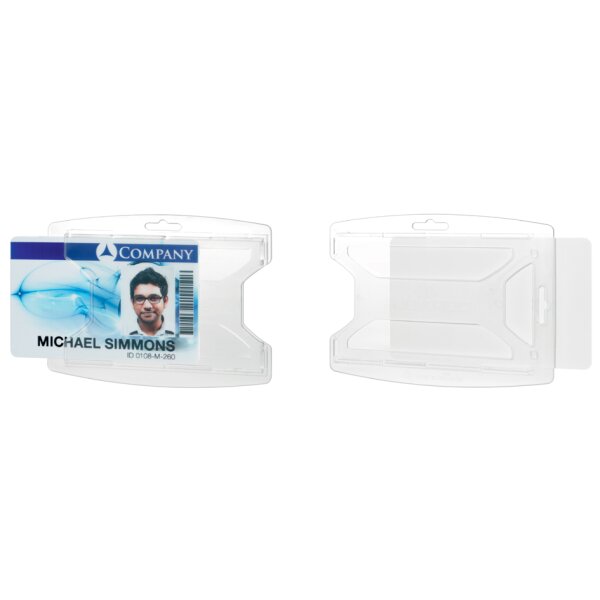 DURABLE Porte-badge reXycle, pour 1 badge, transparent