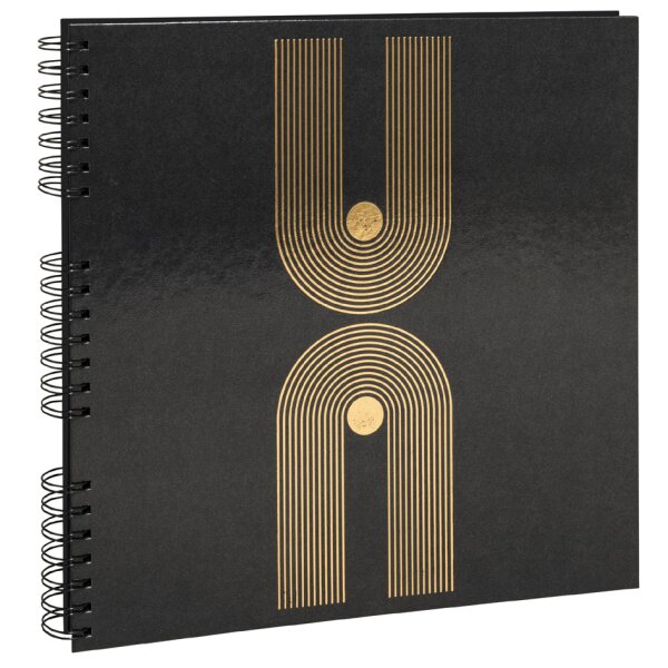 EXACOMPTA Foto-Spiralalbum Graphik, 320 x 320 mm, schwarz