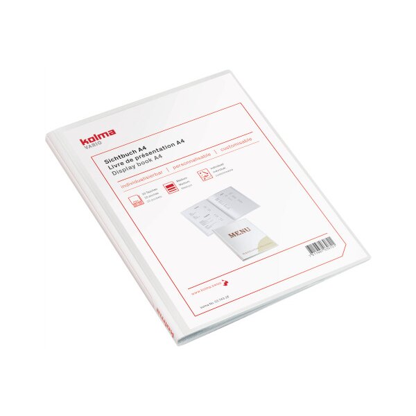 KOLMA Sichtbuch Vario A4 03.743.16 weiss 10 Taschen