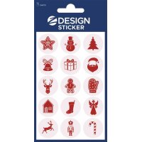 ZDesign Stickers de Noël Dessins brillants