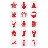 ZDesign Stickers de Noël Dessins brillants