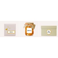 ZDesign HOME Haushalts-Etiketten, Rahmen gold, 70 x 21 mm