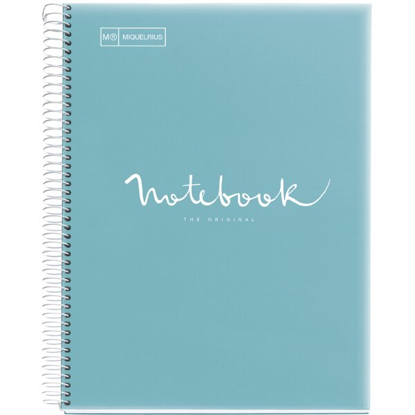 MIQUELRIUS Cahier à spirale Notebook EMOTIONS, A4, marine