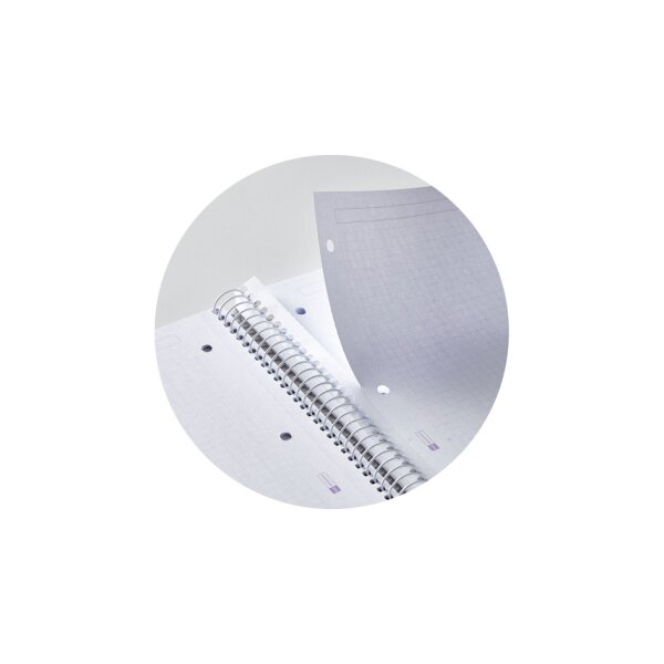 MIQUELRIUS Cahier à spirale Notebook EMOTIONS, A4, marine