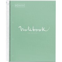 MIQUELRIUS Cahier à spirale Notebook EMOTIONS, A4, gris