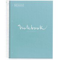 MIQUELRIUS Cahier à spirale Notebook EMOTIONS, A4, gris