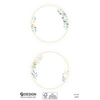 ZDesign HOME Étiquette, cadre ornementé, rond