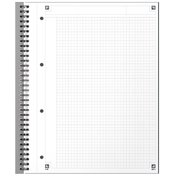 Oxford International Cahier NOTEBOOK, A4, quadrill&eacute;, assorti